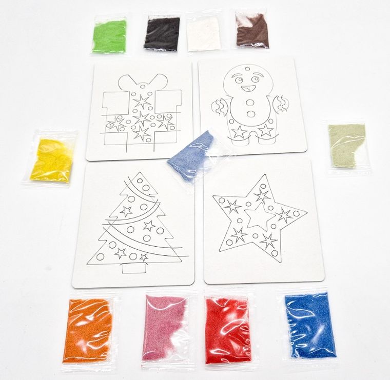 Alexander, Piaskowe Malowanki, Ozdoby na Choinkę: Ciastek, zestaw kreatywny