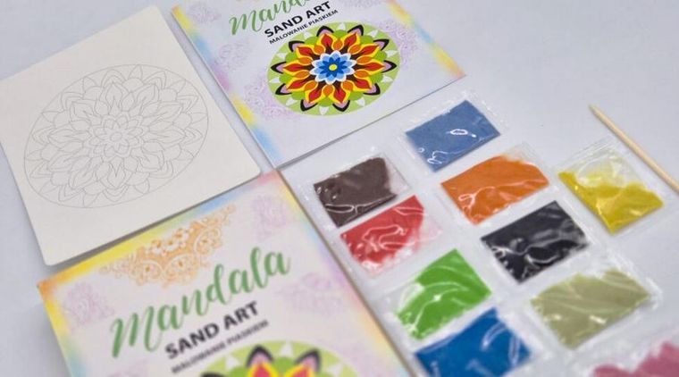 Alexander, Sand Art, Mandala, malowanie piaskiem