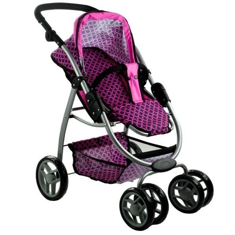 Alice, głęboki wózek dla lalek z funkcją spacerówki, 2w1
