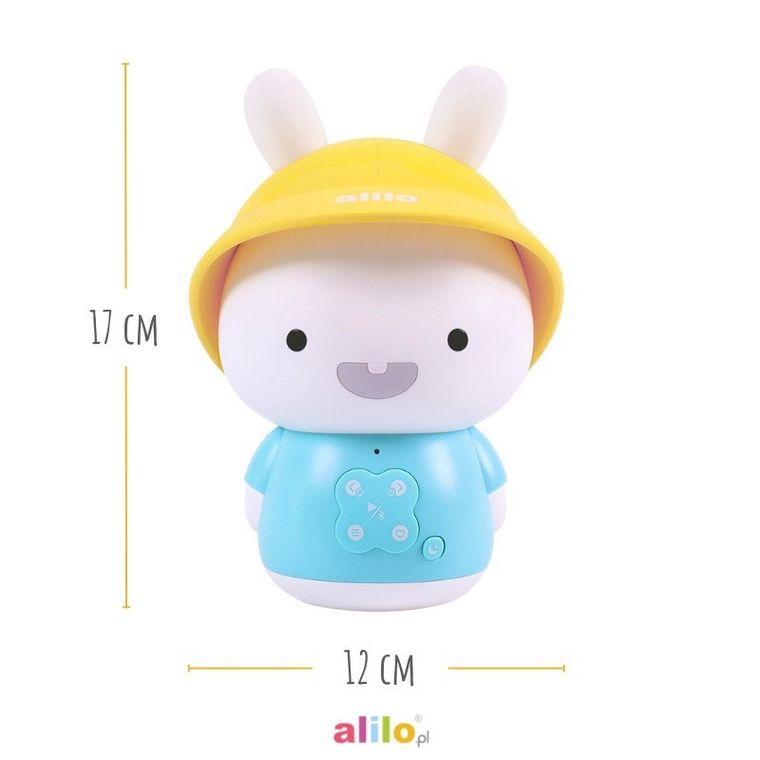 Alilo, Baby Bunny, G9S+, zabawka interaktywna, niebieska