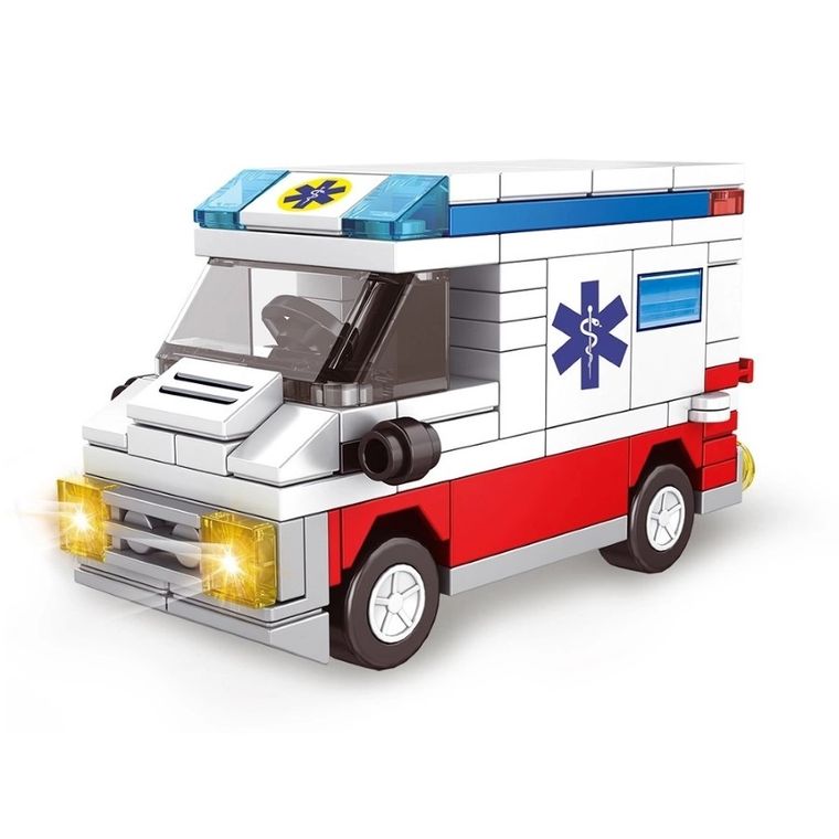 Alleblox, City Vehicles, klocki konstrukcyjne, 102 elementy
