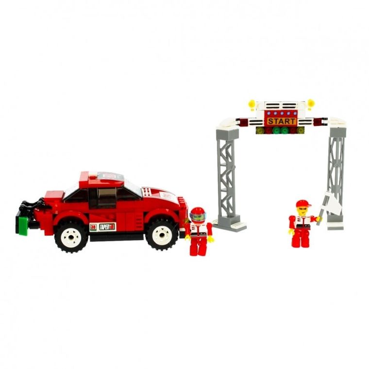 Alleblox, samochód wyścigowy, klocki konstrukcyjne, 255 elementów