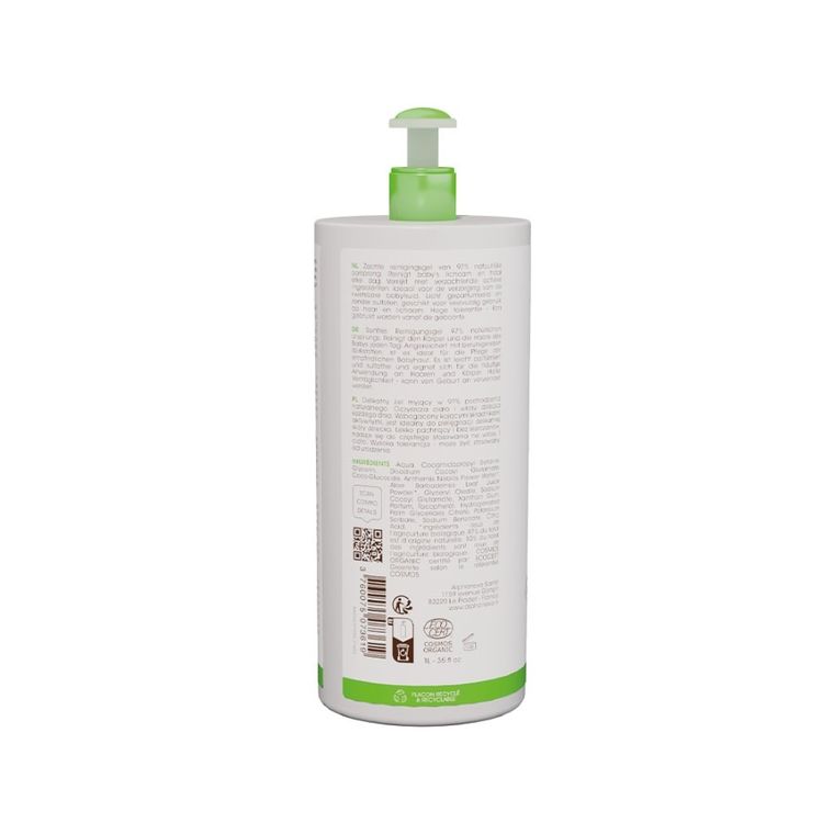 Alphanova Bebe Bio, delikatny żel myjący dla niemowląt 2w1, 1000 ml