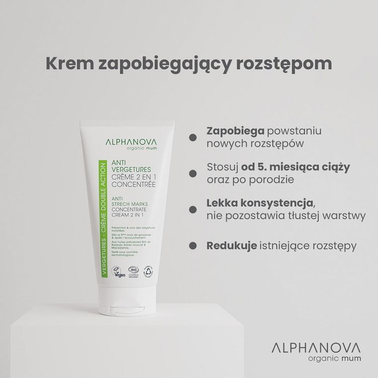 Alphanova Sante, krem przeciw rozstępom, 150 ml