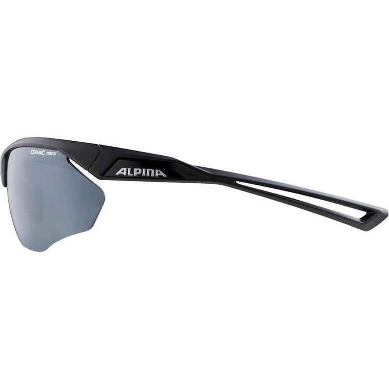 Alpina, Nylos Hr, okulary na rower, czarny mat