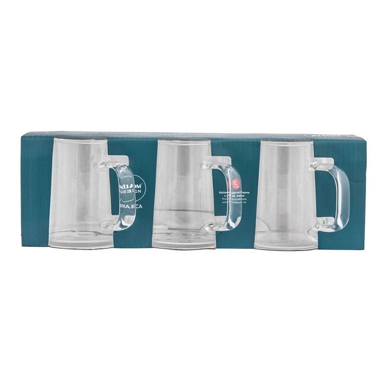 Altom Design, Bianca, komplet 3 kubków cienkościennych, 310 ml