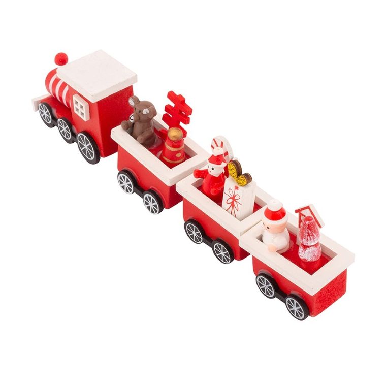 Altom Design, ciuchcia drewniana, 19-2.5-5.5 cm, czerwony