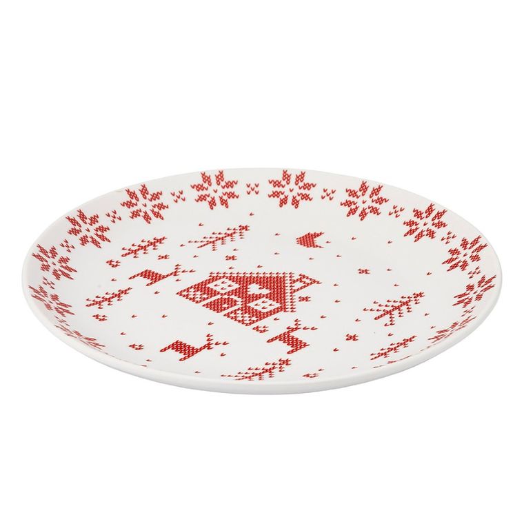 Altom Design, Grenlandia, talerz deserowy nbc, 20 cm, bordowy