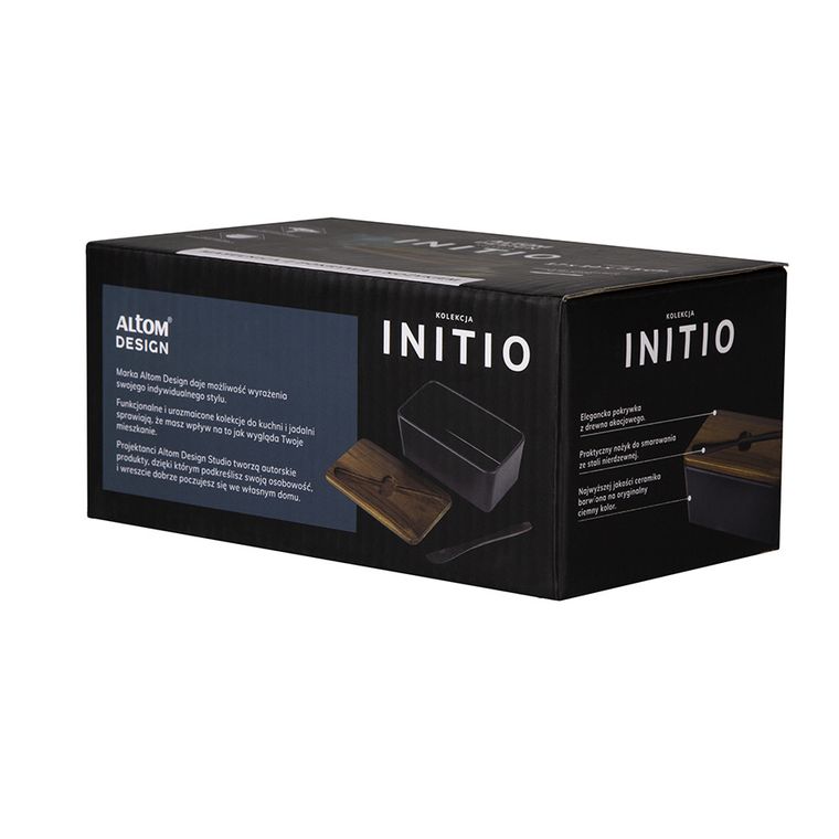 Altom Design, Initio, chlebak z pokrywą akacjową i nożem do chleba
