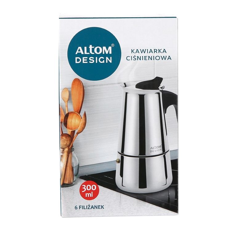Altom Design, kawiarka stalowa, 6 filiżanek, 300 ml