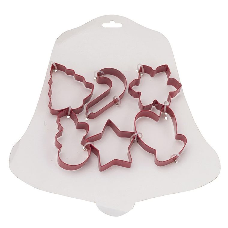 Altom Design, komplet 6 wykrawaczy nierdzewnych, Christmas Cookies