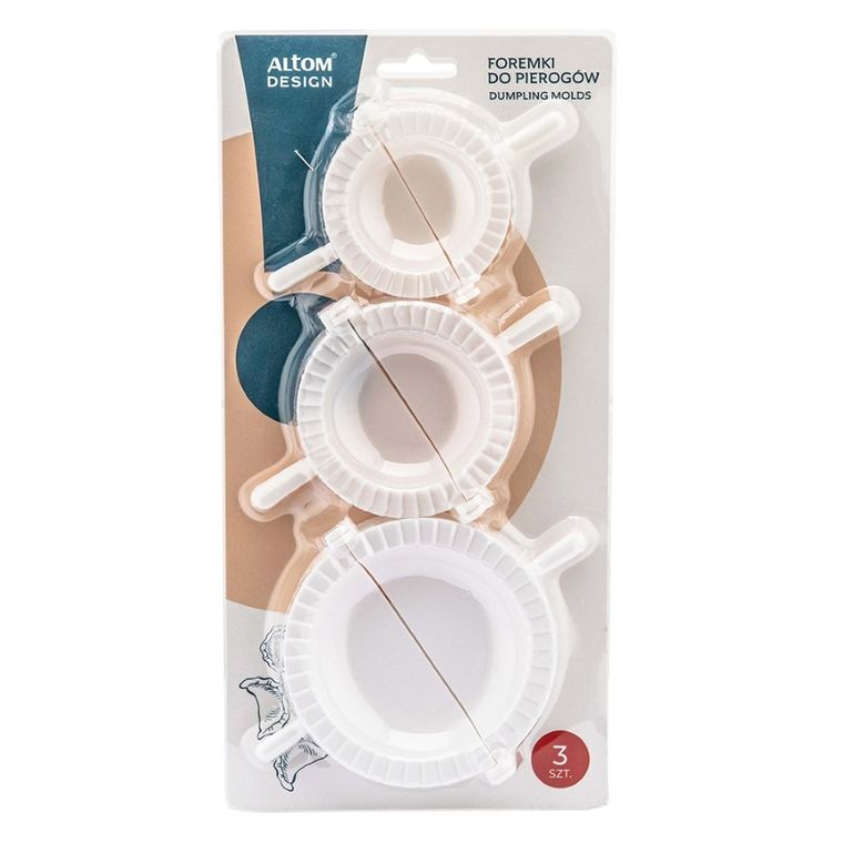 Altom Design, komplet foremek do pierogów, 7,5, 8,5, 10 cm, 3 szt.