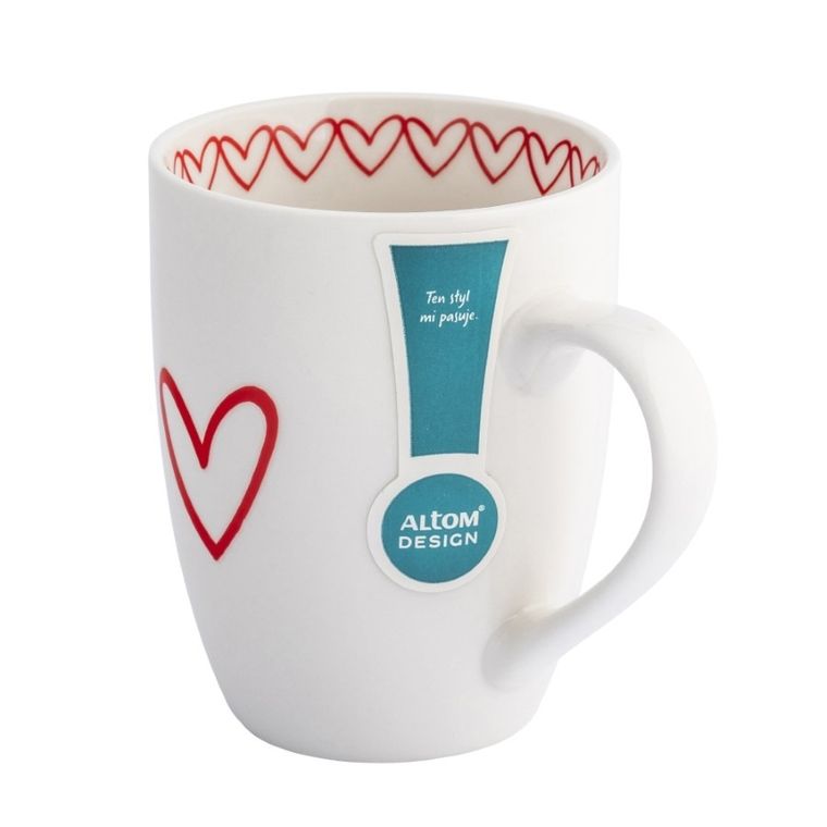 Altom Design, kubek baryłka nbc, 340 ml, heart