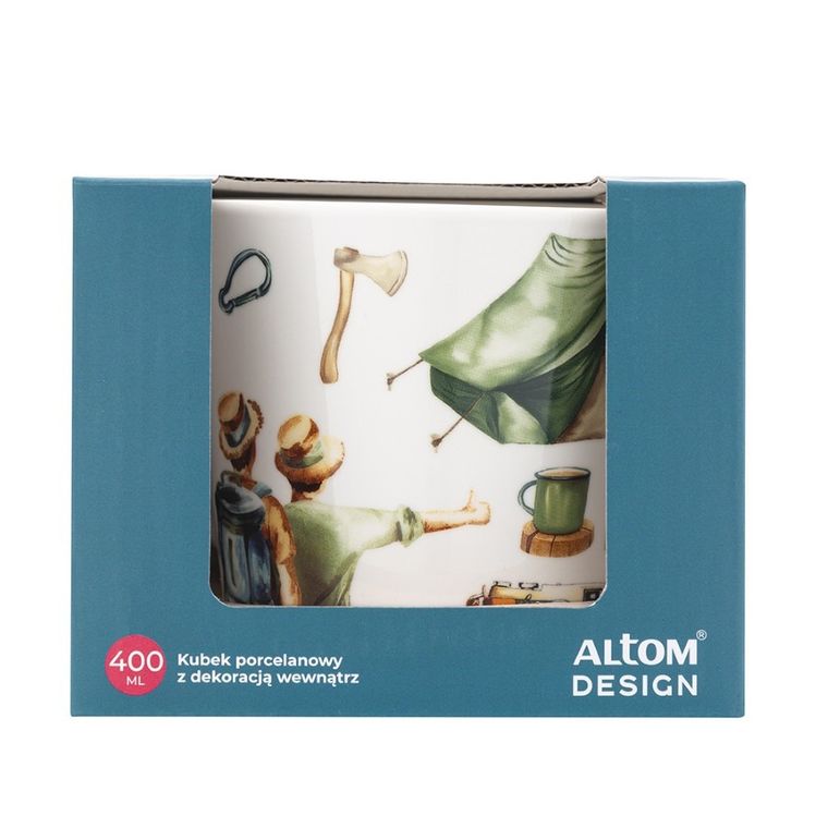 Altom Design, kubek stożek, nbc, 400 ml, podróżnik, color box