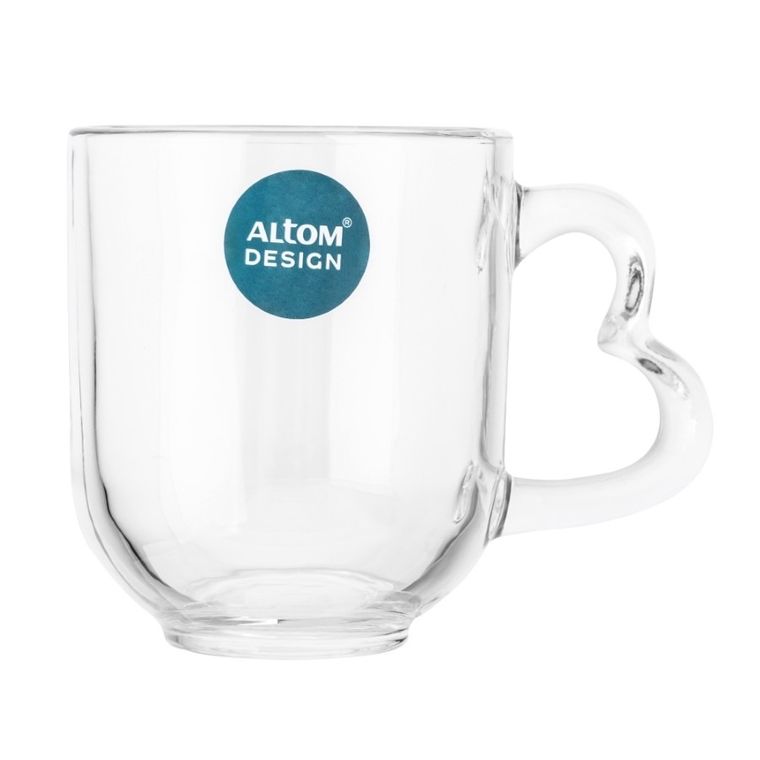 Altom Design, kubek z uchem, serce, 310 ml
