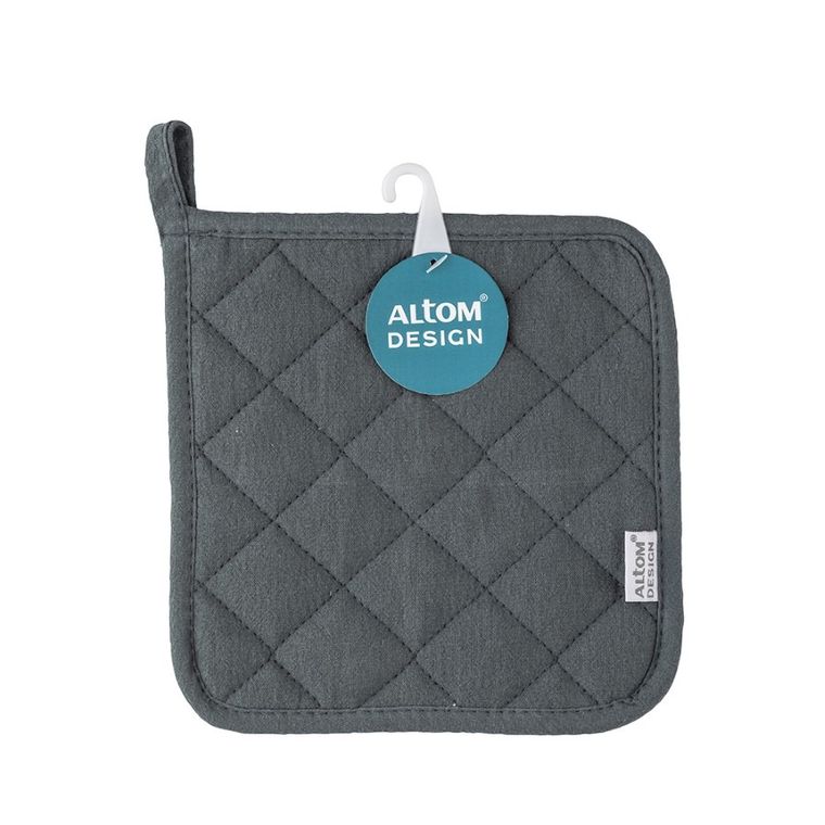 Altom Design, łapka kuchenna, 18-18 cm, 100% bawełna, grafit