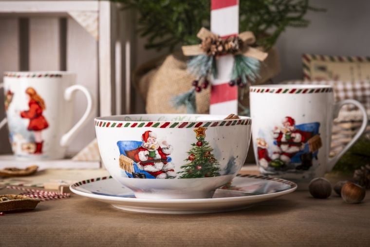 Altom Design, list do Mikołaja, miska nbc, 14 cm, 600 ml