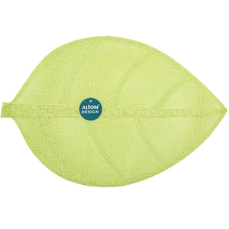 Altom Design, mata naturalna, liść, zielona, 33-48 cm