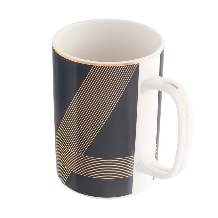 Altom Design, Modern Art, kubek prosty, czarny, 350 ml