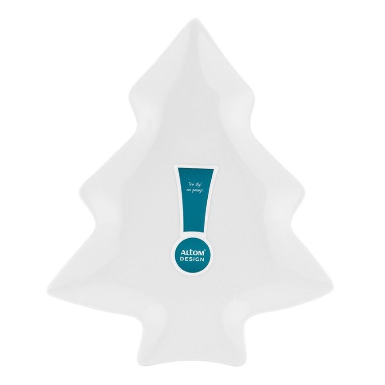 Altom Design, naczynie nbc, choinka, 19.5-16.5-2 cm