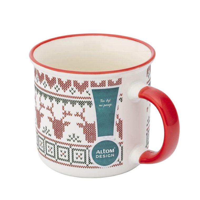 Altom Design, Scandi Winter, kubek prosty nbc, 400 ml