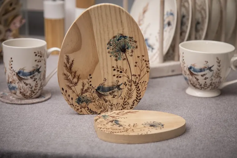 Altom Design, Serenity, figurka drewniana, jajko, 16-1,5-20 cm, 1 szt.