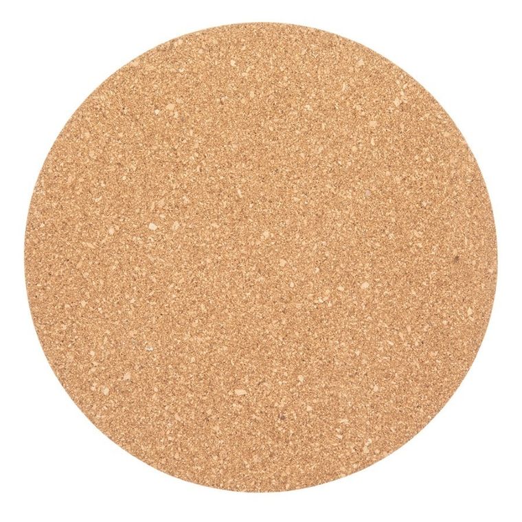 Altom Design, Spiżarnia pani domu, komplet 2 podkładek korkowych okrągłych, 18-0.5 cm