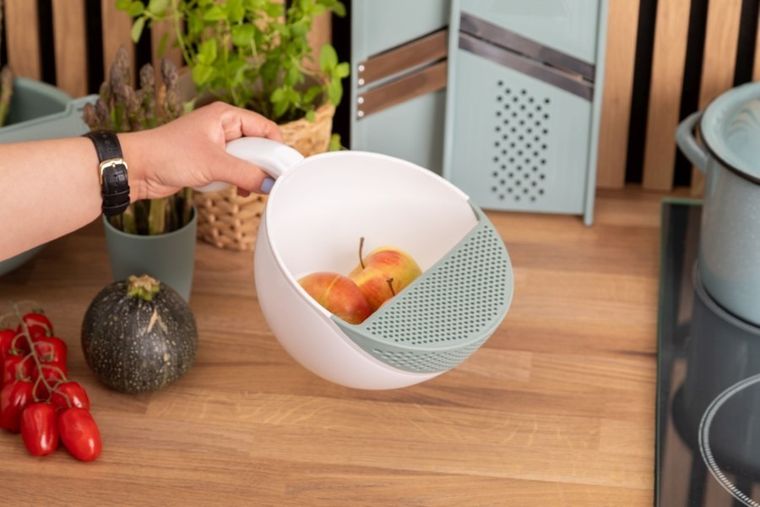 Altom Design, Spiżarnia pani domu, miska z nakładką cedzakową, 19-25.5-12 cm