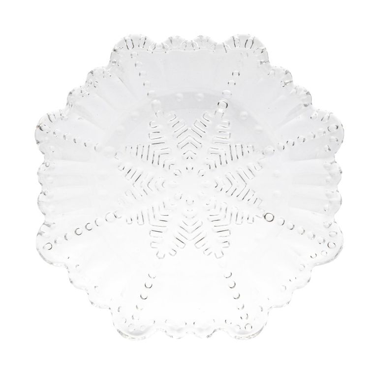 Altom Design, talerz śnieżynka, średnica 18 cm