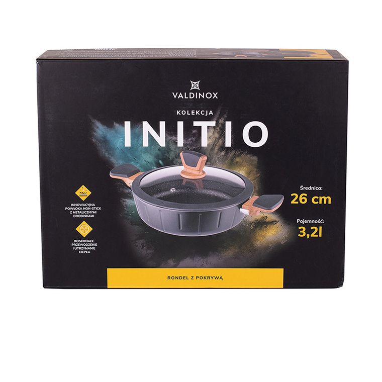 Altom Design, Valdinox, Initio, rondel z pokrywą, 26 cm, 3,2l