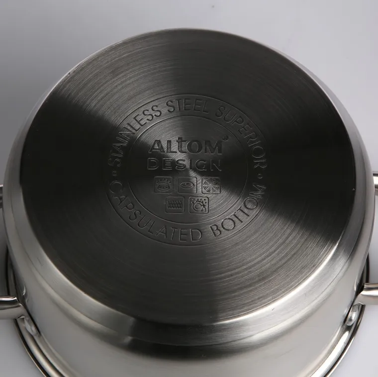 Altom Design, Vito, komplet garnków nierdzewnych, 8 elementów