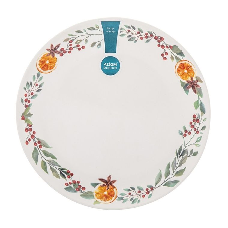 Altom Design, Winter Tea, talerz deserowy nbc, 20 cm