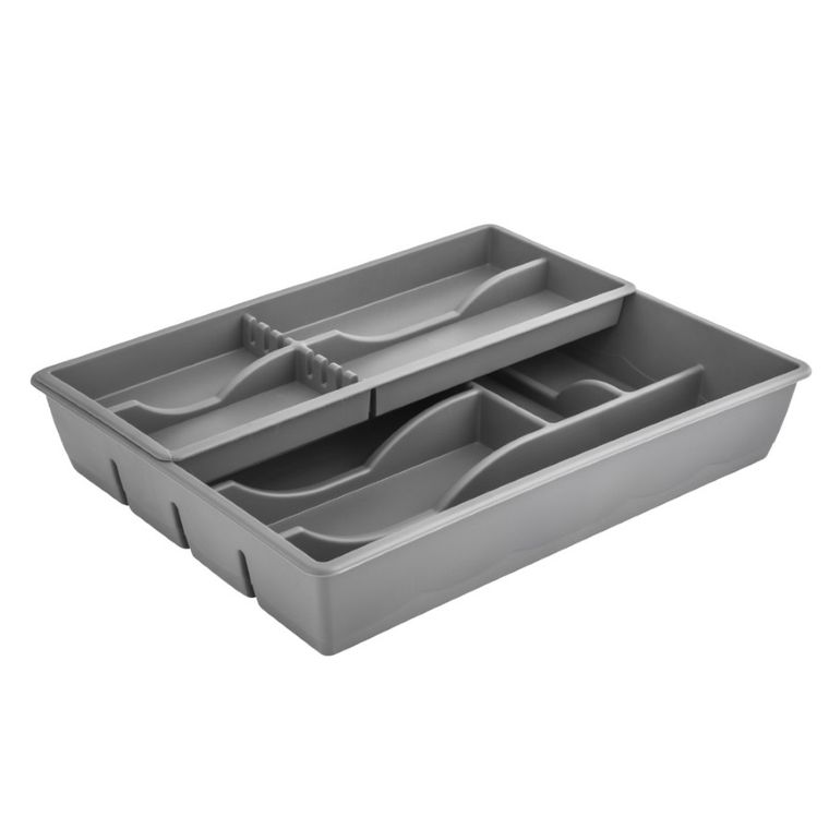 Altom Design, wkład do szuflady, podwójny, 30-39 cm, szary