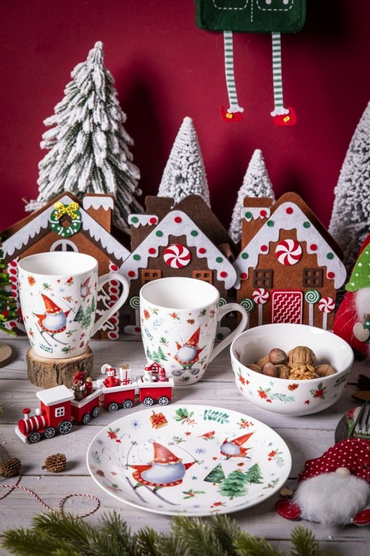 Altom Design, Zimowe Skrzaty, kubek baryłka nbc, 400 ml