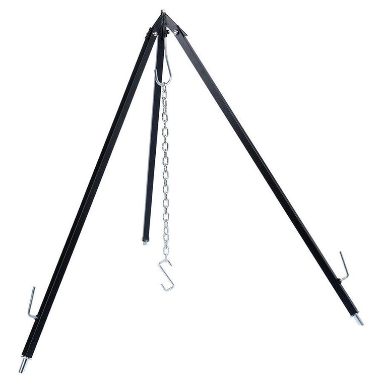 Ambiance, stojak na kociołek, ruszt grillowy, stalowy, regulowany trójnóg, 150 cm