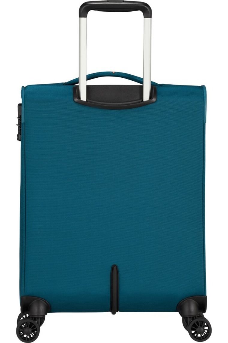 American Tourister, Crosstrack Spinner, walizka, navy/orange, 55-40-20 cm