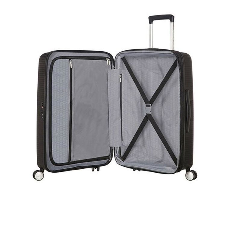 American Tourister, Soundbox, walizka powiększana, black, 77 cm