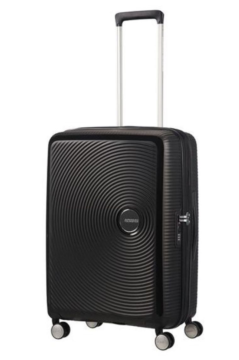 American Tourister, walizka kabinowa, 55-40-20 cm, czarna