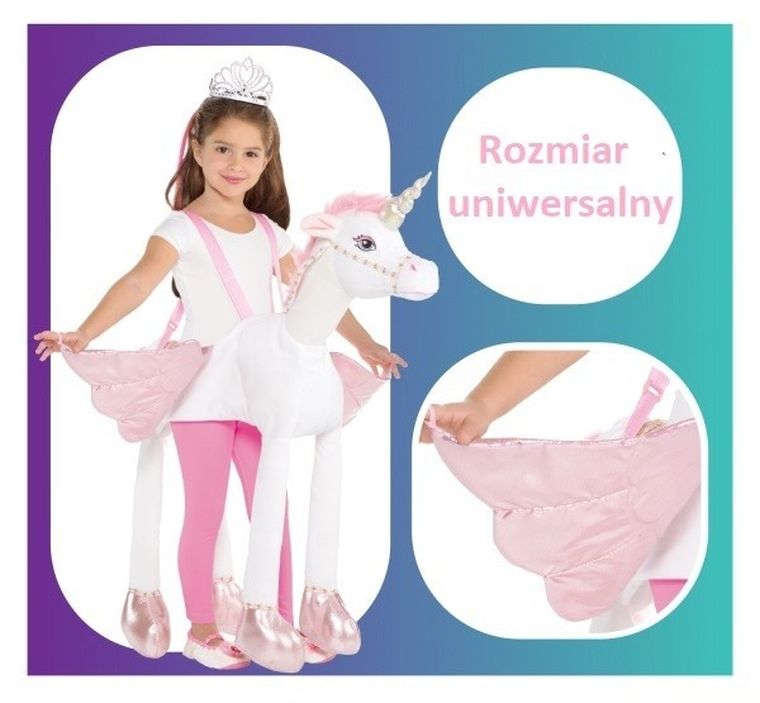 Amscan, strój jednorożca, one size