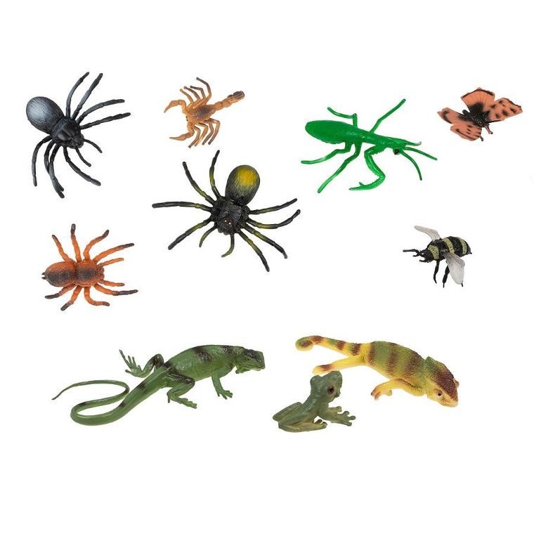 Anek dla dzieci, gady i owady, zestaw figurek