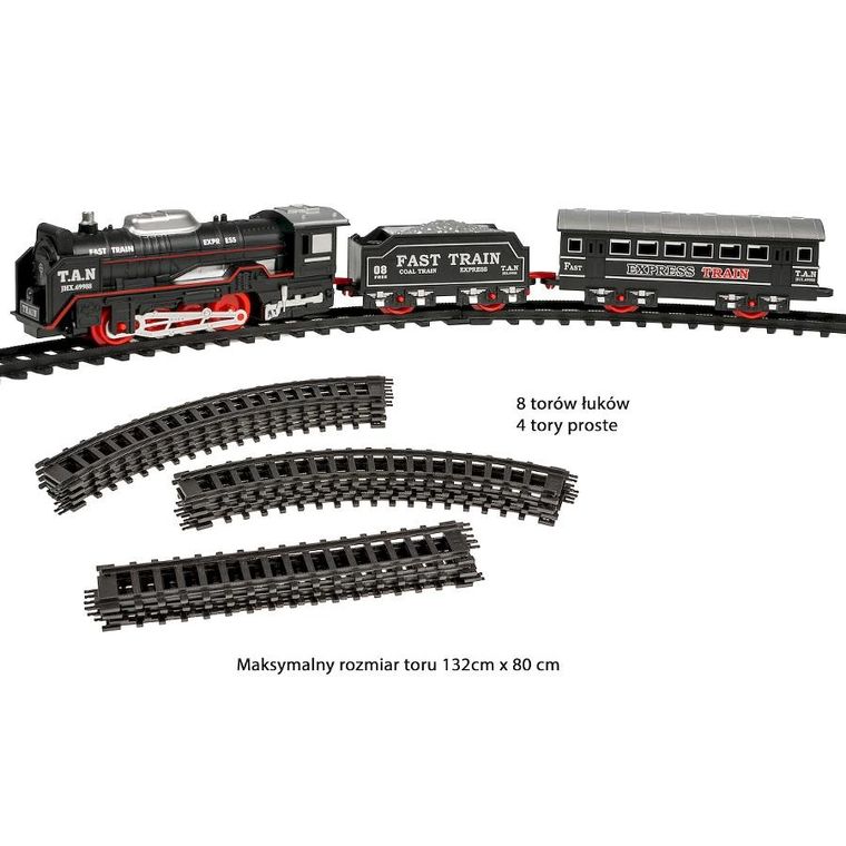 Anek dla Dzieci, kolejka, lokomotywa z torami