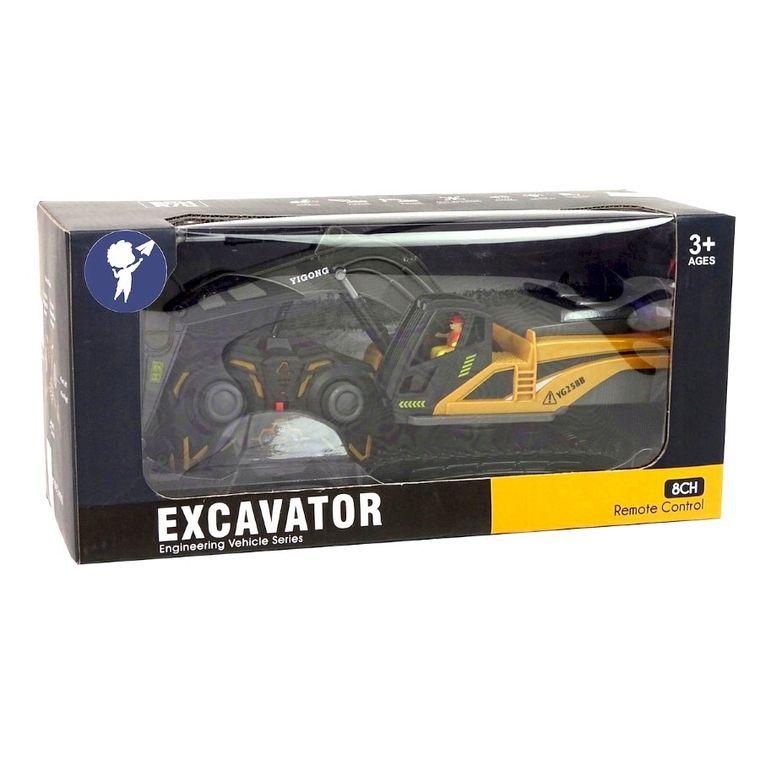 Anek dla Dzieci, koparka, pojazd budowalny zdalnie sterowany
