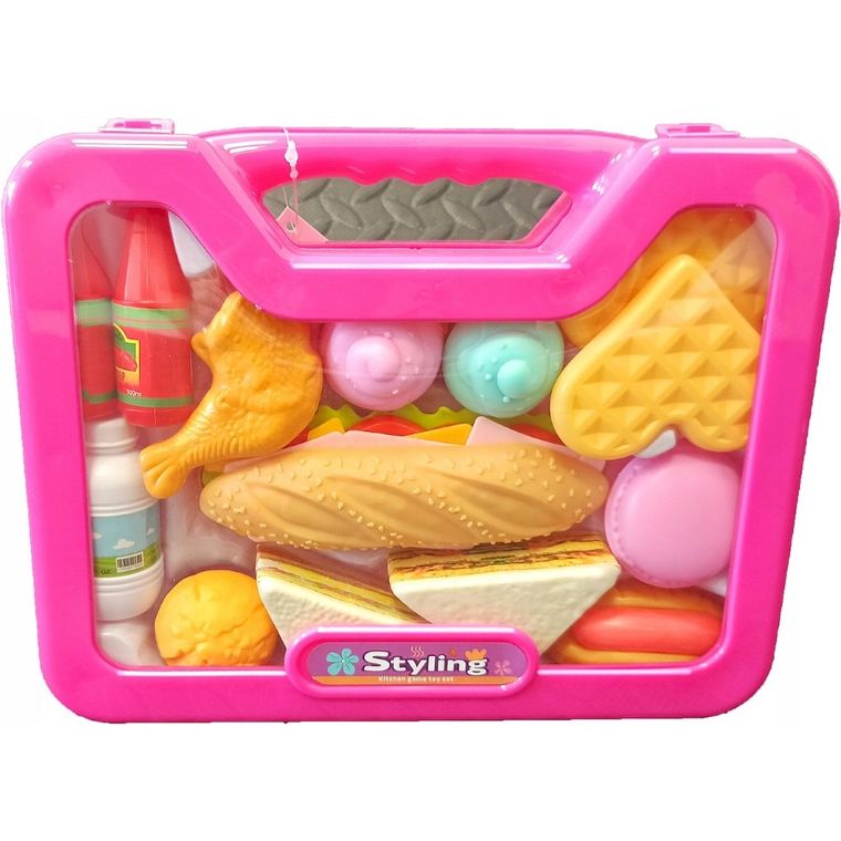 Anek dla Dzieci, śniadanie, zestaw kuchenny w walizce