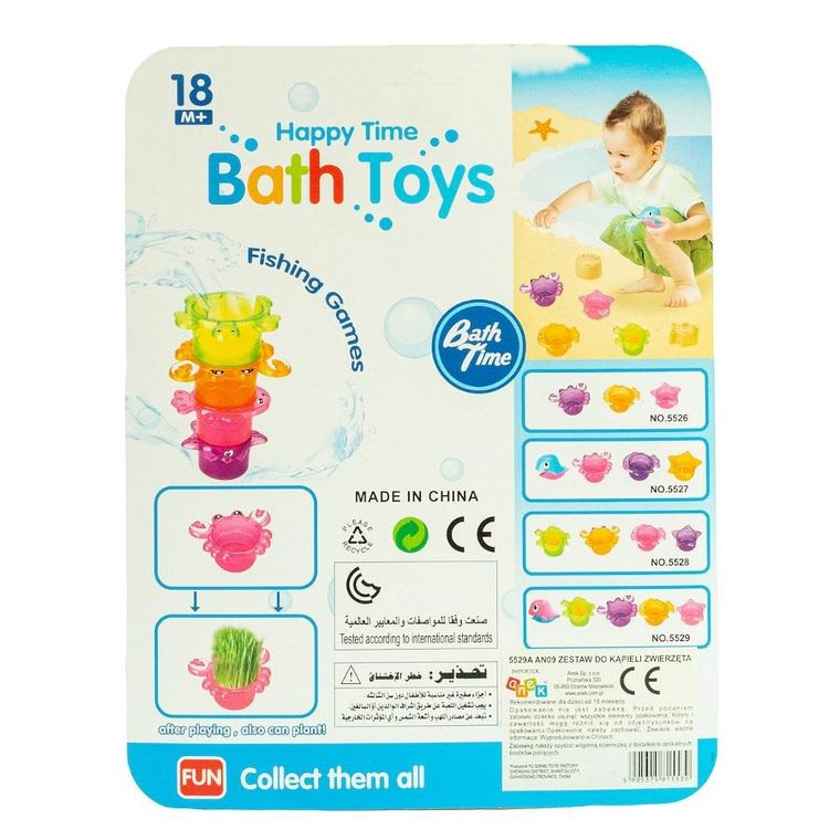 Anek dla Dzieci, zestaw do kąpieli, zwierzęta