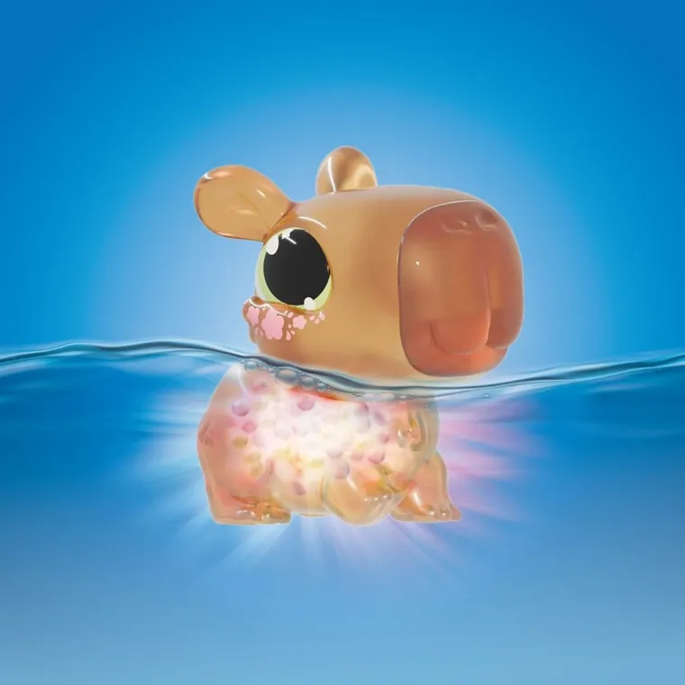 Animagic, Let's Glo Capybara, figurka interaktywna, brązowa