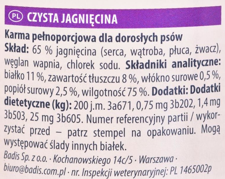 Animonda, Grancarno, Single Protein, Jagnięcina, karma mokra dla psa, 400g