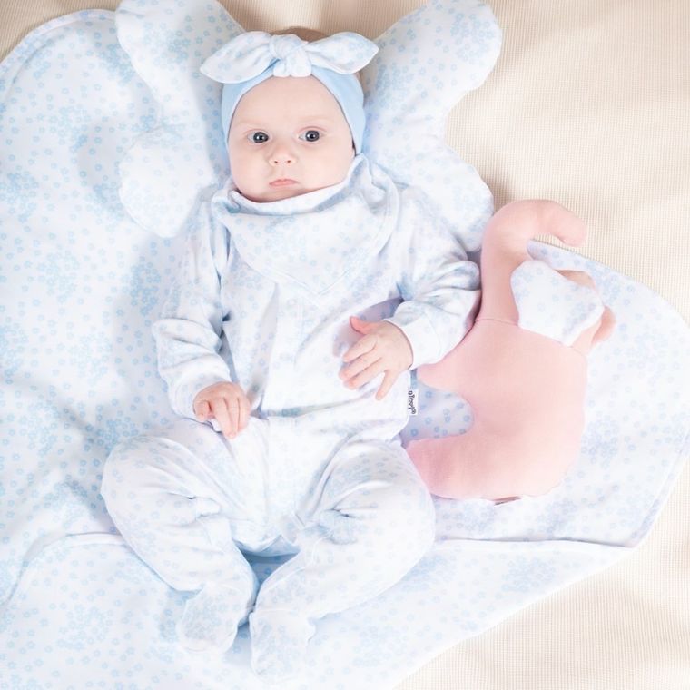 Apaszka niemowlęca, biała, Nicol