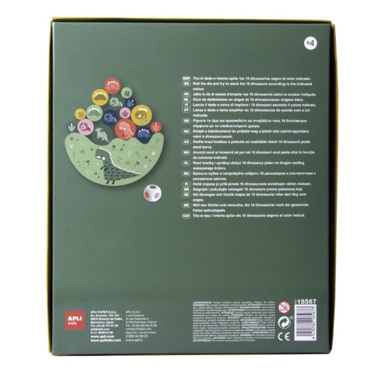 Apli Kids, Balansujące dinozaury, gra zręcznościowa
