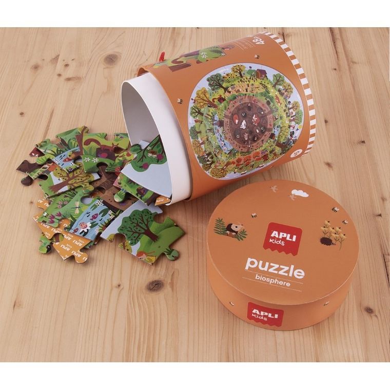 Apli Kids, Biosfera, puzzle okrągłe w tubie