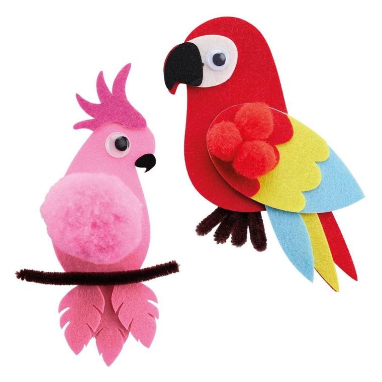 Apli Kids, Craft Kit, Filcowe Ptaki, zestaw kreatywny